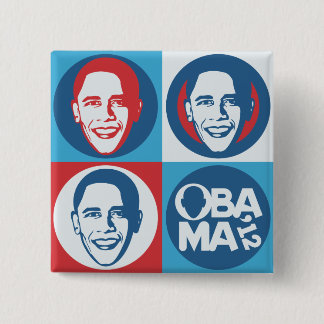 Obama 2012 popkonst kvadrerar knäppas knapp