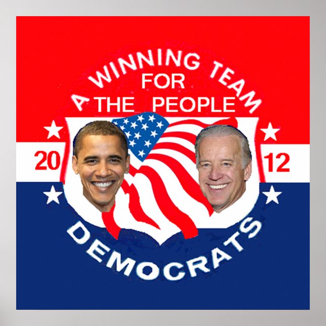 Obama 2012 POSTER utskrift (Framsidan)