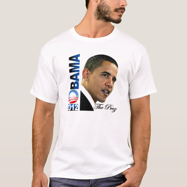 Obama 2012 - Prezen T Shirt (Framsida)