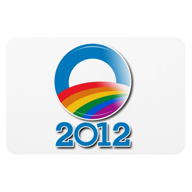 Obama 2012 Pride-knapp Magnet (Horisontell)