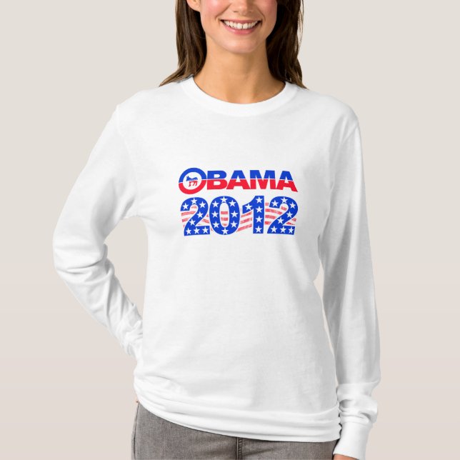OBAMA 2012-skjorta - du väljer stil & färg Tee Shirt (Framsida)