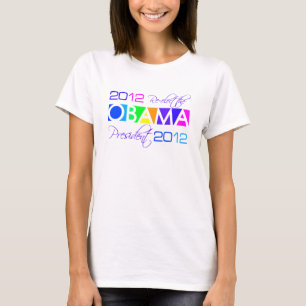 OBAMA 2012-skjorta - välj stil & färg T Shirt