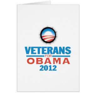 Obama 2012 Vets Hälsningskort