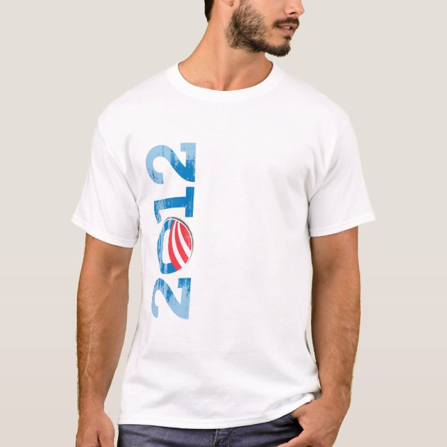 OBAMA 2012 Vintage.png T-shirt (Framsida)
