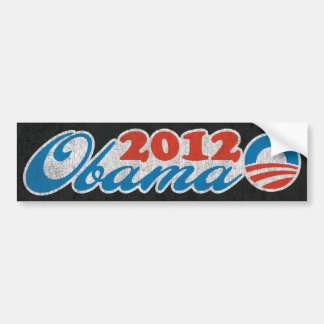 Obama 2012-Vintagen Bildekal