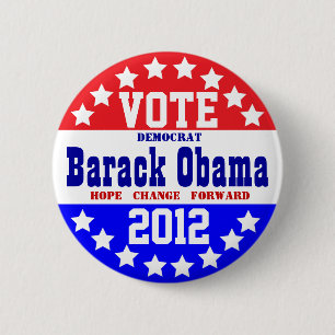 Obama 2012 (vintagestil) knapp