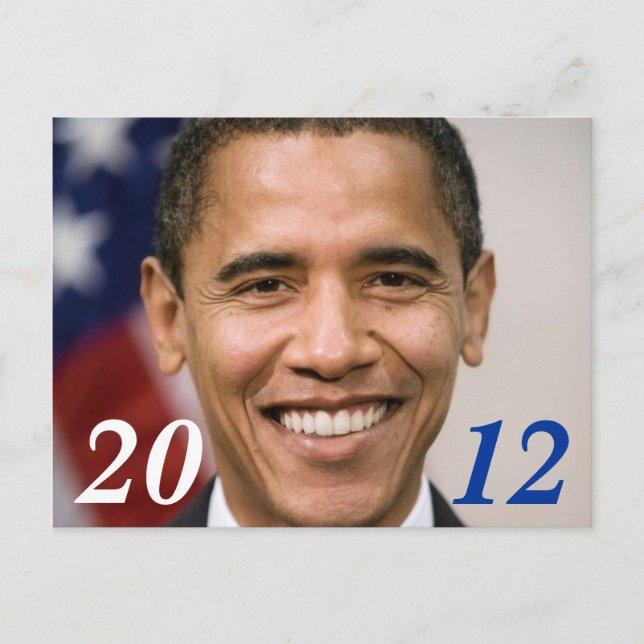 Obama 2012 vykort (Framsida)