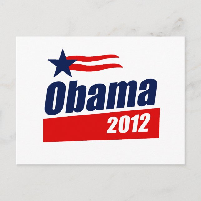 Obama 2012 vykort (Framsida)