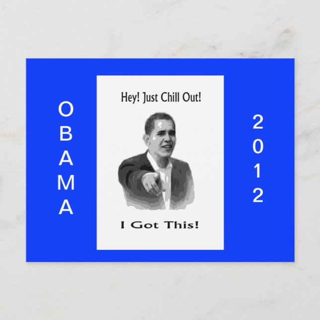 Obama 2012 vykort (Framsida)