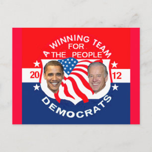 Obama 2012-vykort vykort