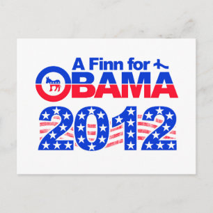 OBAMA 2012-vykort Vykort