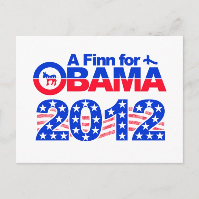 OBAMA 2012-vykort Vykort (Framsida)