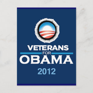 Obama 2012-vykort vykort