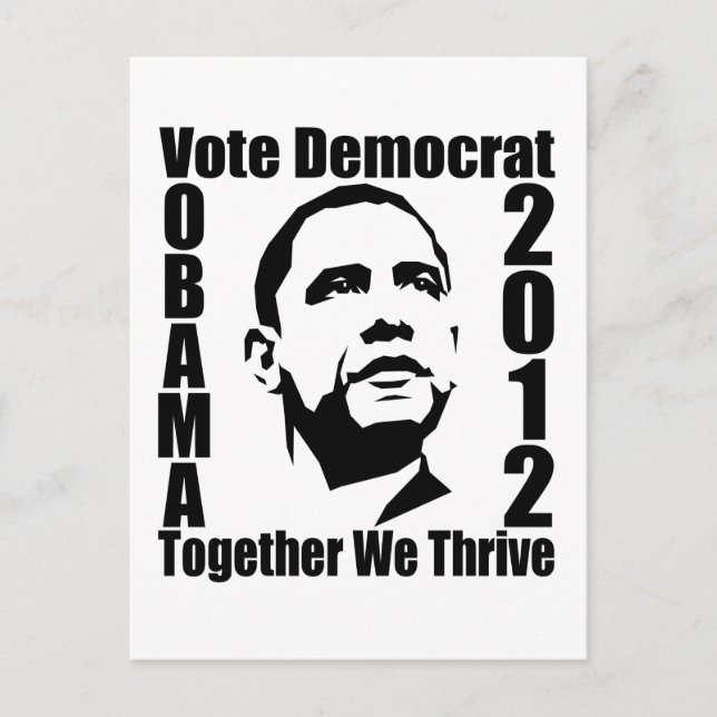 OBAMA 2012-vykort Vykort (Framsida)