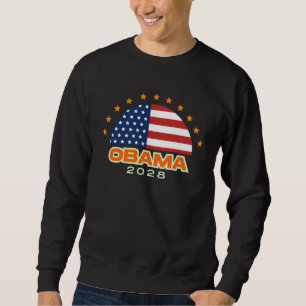 Obama 2028 American Flagga Hope Lång Ärmad Tröja