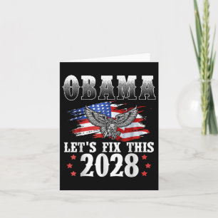 Obama 2028 American Flagga Obama For President 202 Kort