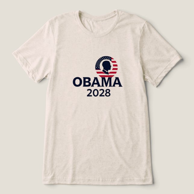 Obama 2028 - Barack Obama Reelection T Shirt (Design Framsida)