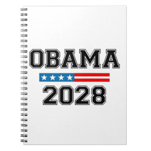 Obama 2028 Demokratival USA Anteckningsbok