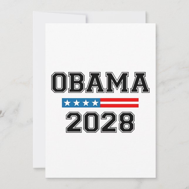 Obama 2028 Demokratival USA Inbjudningar (Framsida)