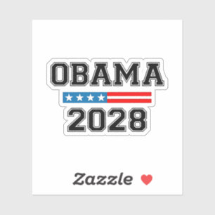 Obama 2028 Demokratival USA Klistermärken