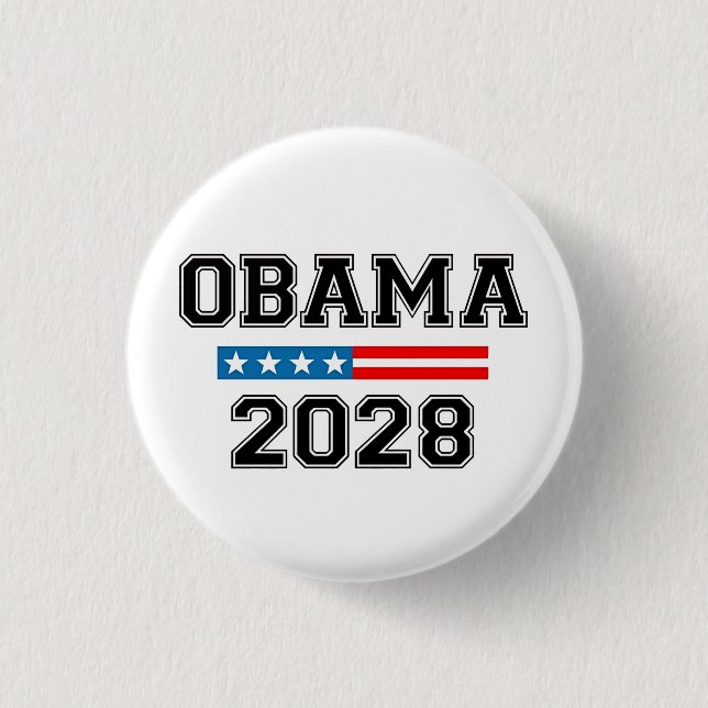 Obama 2028 Demokratival USA Knapp (Framsida)