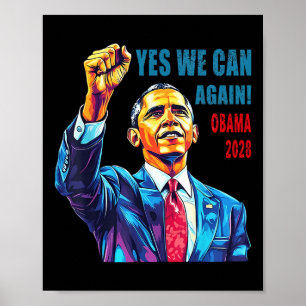 Obama 2028 Ja, vi kan återigen Obama 48:e presiden Poster