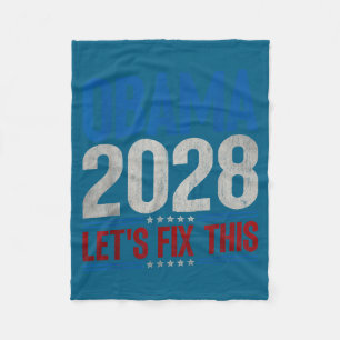 Obama 2028 Låt oss fixa detta Obama 48:e president Fleecefilt