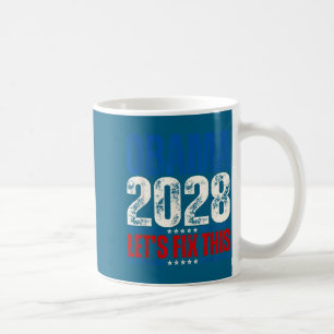 Obama 2028 Låt oss fixa detta Obama 48:e president Kaffemugg