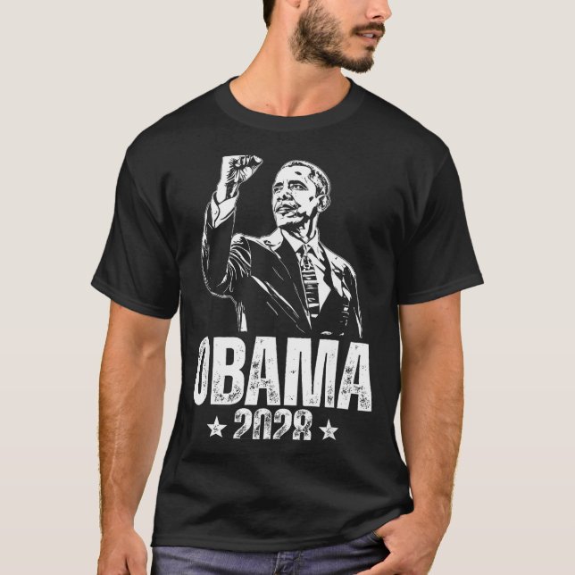 Obama 2028 Let's Fix This Obama 48th President T Shirt (Framsida)