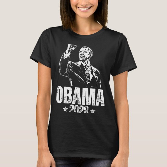 Obama 2028 Let's Fix This Obama 48th President T Shirt (Framsida)
