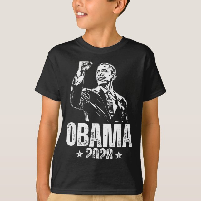Obama 2028 Let's Fix This Obama 48th President T Shirt (Framsida)