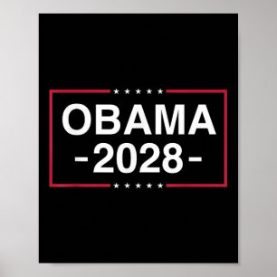 Obama 2028 Obama för president American Flagga Vin Poster
