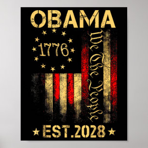 Obama 2028 People President 2028 America Fl Poster