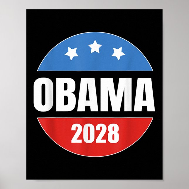 Obama 2028 Retro-Vintage Poster (Framsidan)