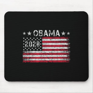 Obama 2028 Retro Vintage US Flagga Patriotic Polit Musmatta