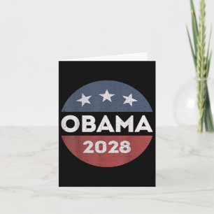 Obama 2028 Shirt Obama för president Kort