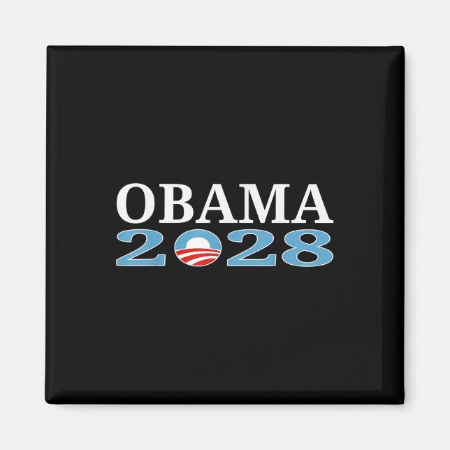 Obama 2028 Tröja Obama För President 2028  Magnet (Framsidan)