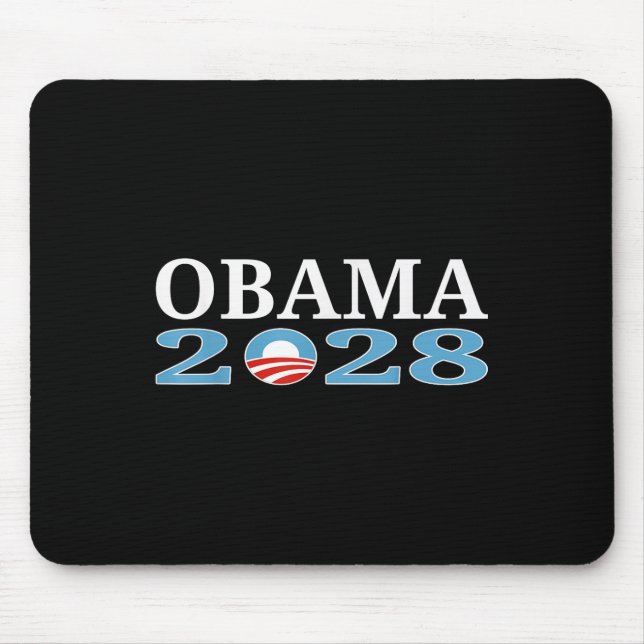 Obama 2028 Tröja Obama För President 2028  Musmatta (Framsidan)