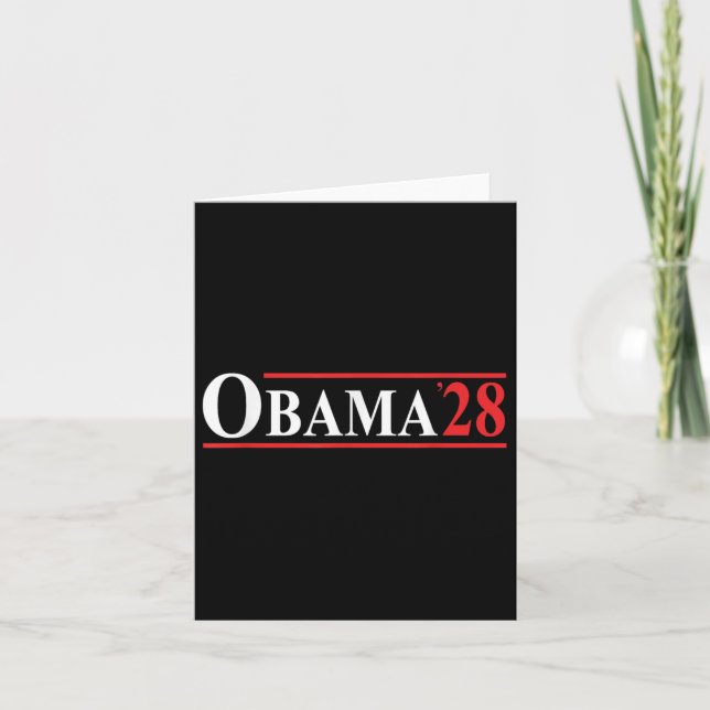 Obama 28 Retro-Vintage Kort (Framsida)