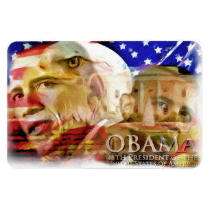 Obama,44-45:e president_ PrePremium Flexi Magnet
