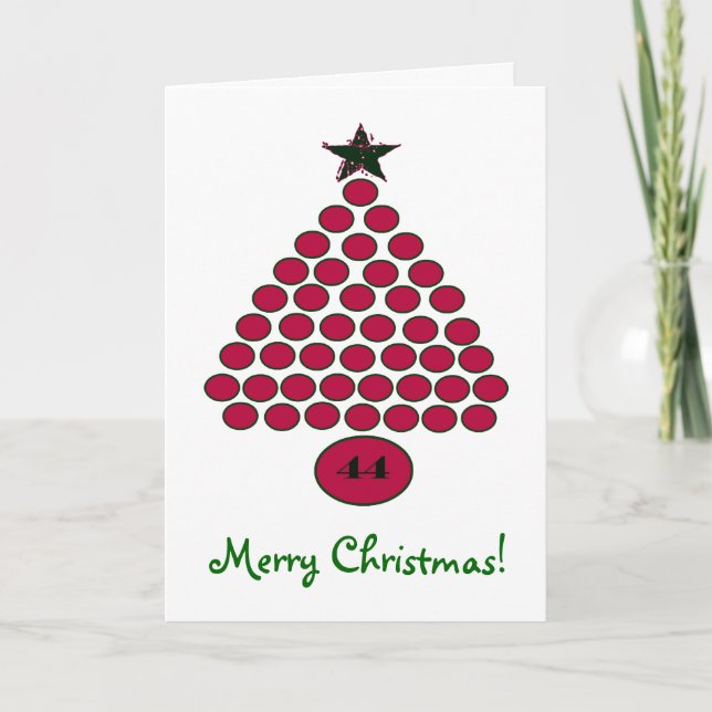 Obama 44 Anpassningsbars julkort Helgkort (Framsida)