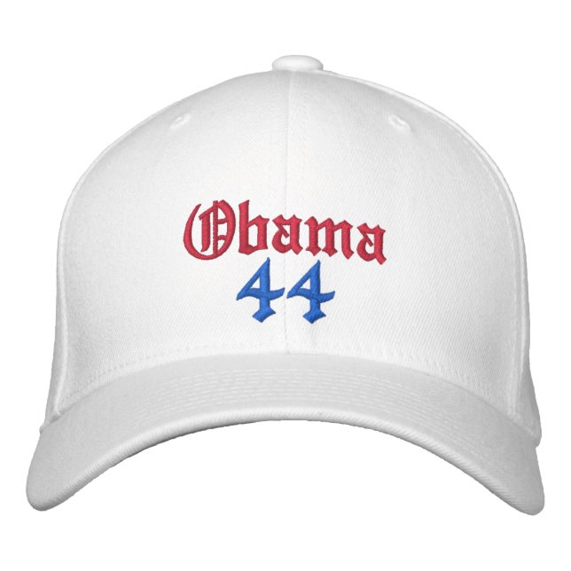 Obama, 44 broderade hattar broderad keps (Framsida)
