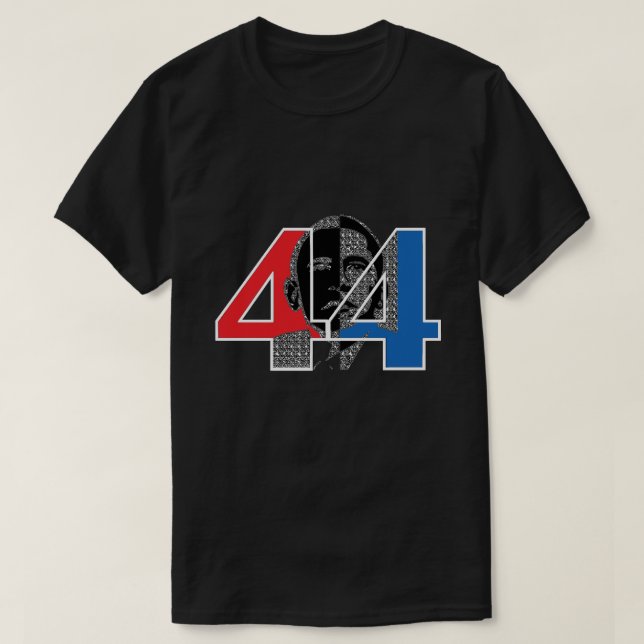 Obama 44:e presidenten T-Shirt (Design framsida)