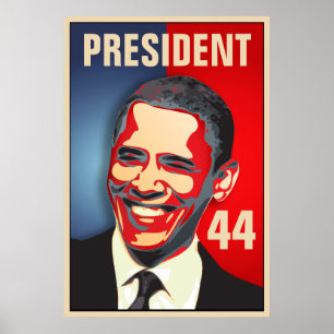Obama - 44:e presidentinvigningen poster