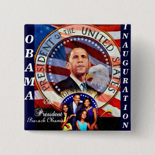 Obama,45:e president USA_ Button Knapp