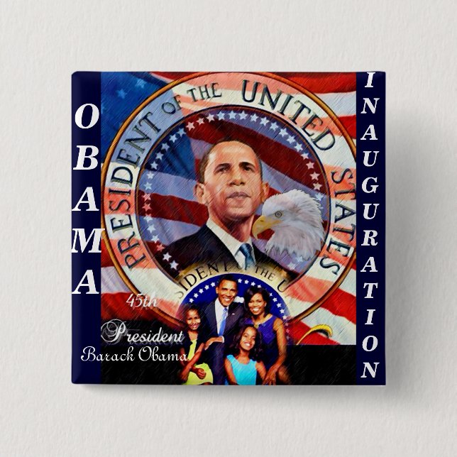Obama,45:e president USA_ Button Knapp (Framsida)