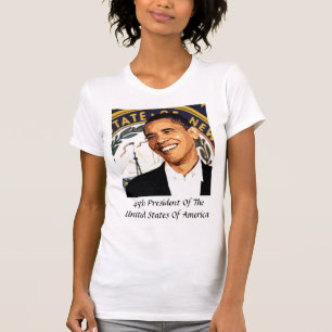 Obama 45Th president av Förenta staterna Tee Shirt