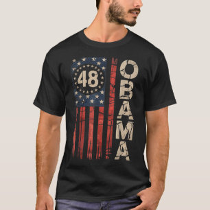 Obama, 48:e president Amerikanska Flagga Obama för T Shirt