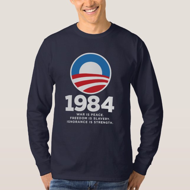 Obama '84 skjorta t-shirt (Framsida)