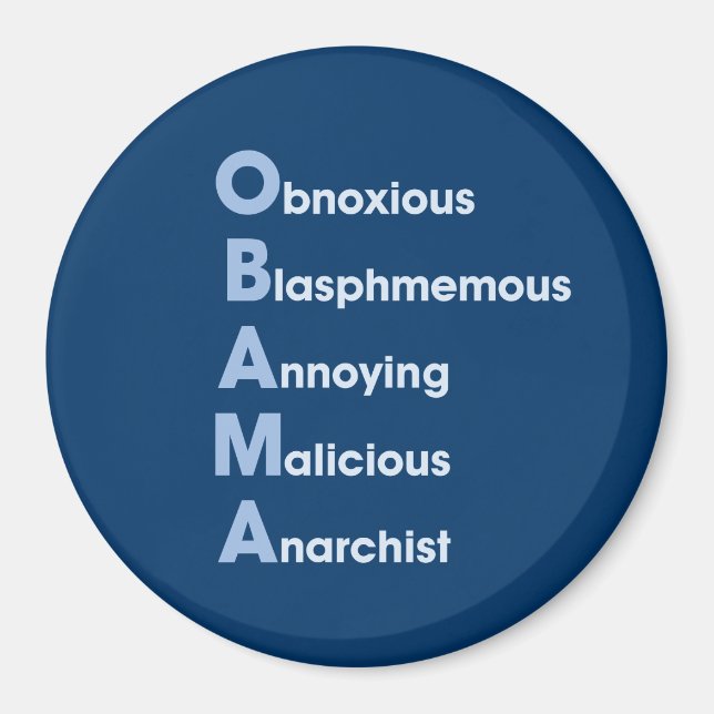 Obama Acronym Magnet (Framsidan)